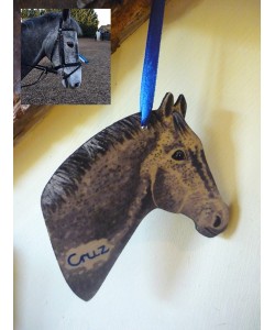 Personalised Pony Head Door Hanger